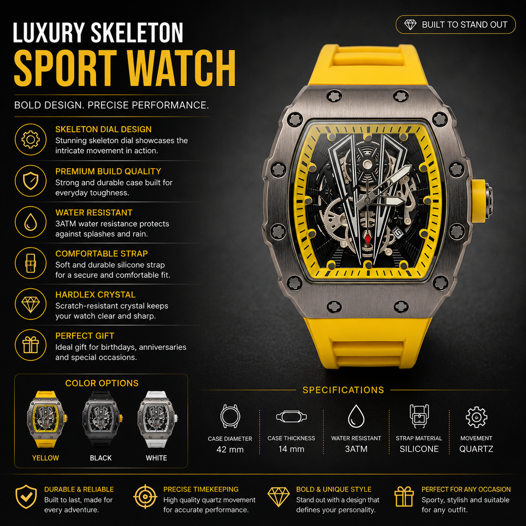 Skeleton Sports Watch