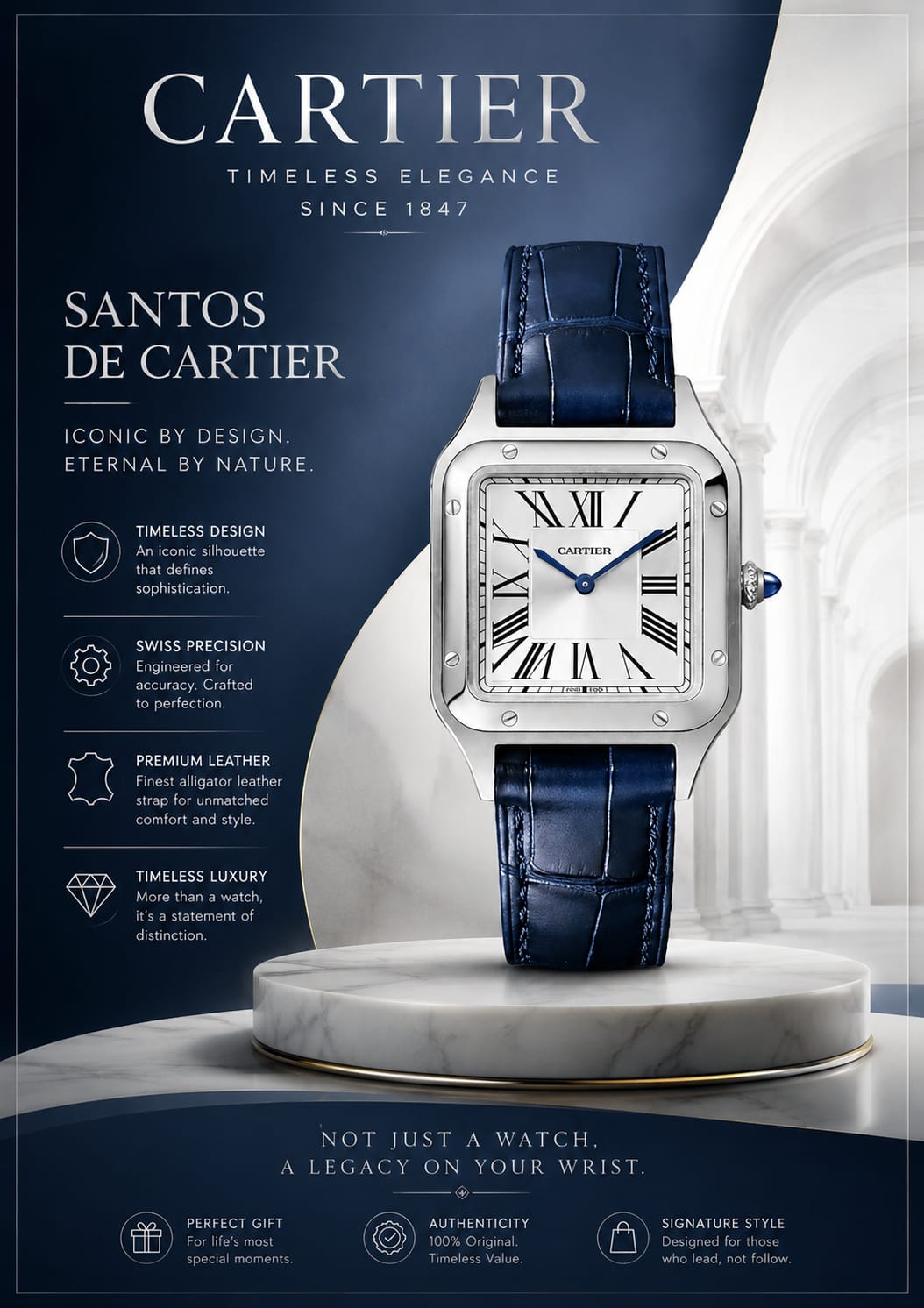 Cartier Santos Style Watch