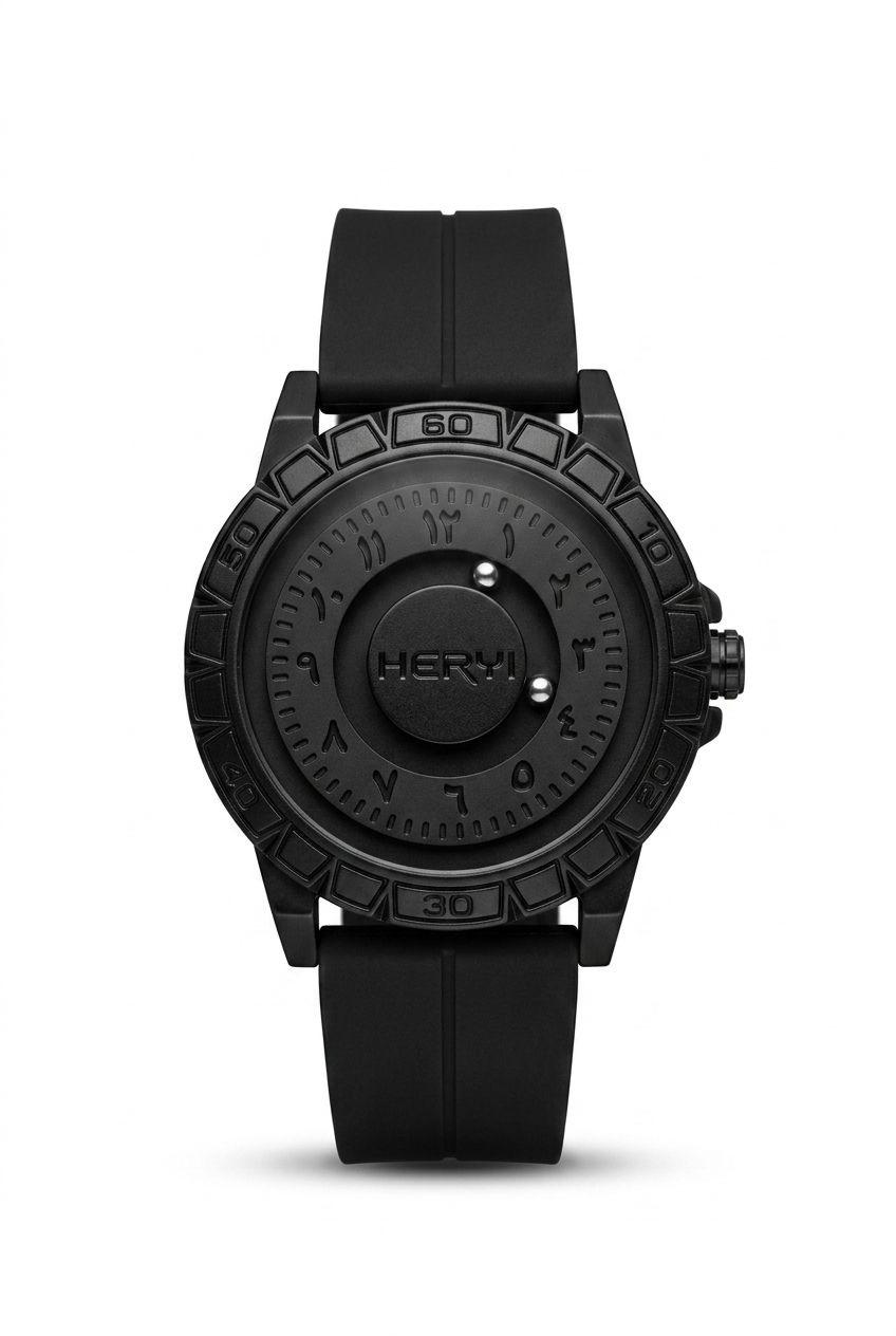 HERUI Black Luxury Watch