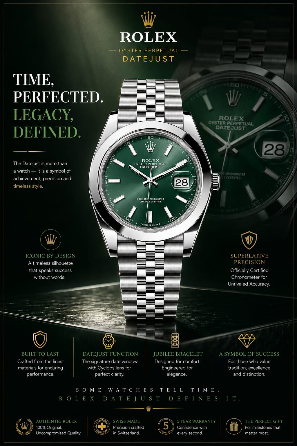 Rolex Oyster Perpetual Date adjust